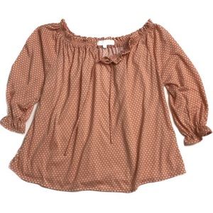 Eden & Olivia polka dot crop top